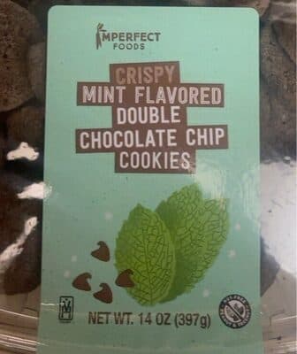 Crispy Mint Double Chocolate Chip Cookies