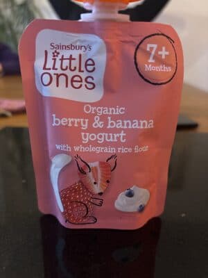 Organic Berry and Banana Yogurt