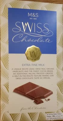 Marks & Spencer Swiss Chocolate Extra Fine Milk