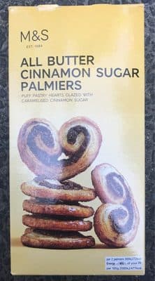All Butter cinnamon sugar palmiers