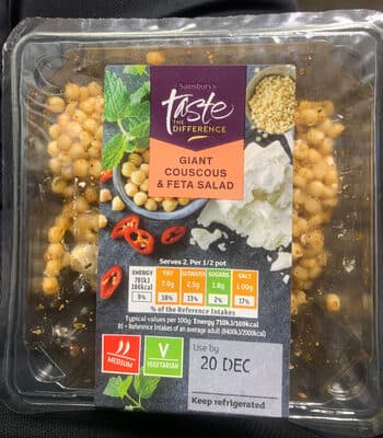 Taste the difference giant couscous & feta salad