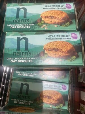 Dark Chocolate and Mint Oat Biscuits