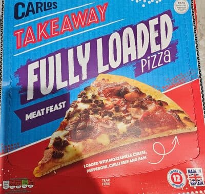 Carlos Takeaway Fully Loaded Pizza Meat Feast