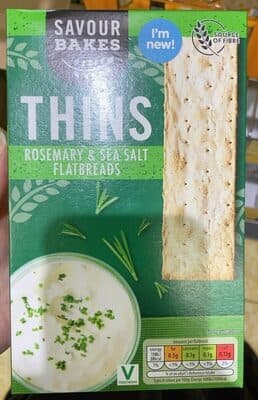 Thins Rosemary & Sea Salt Flatbreads