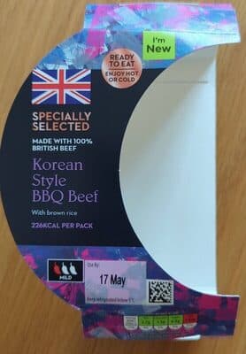 Korean Style BBQ Beef with brown rice