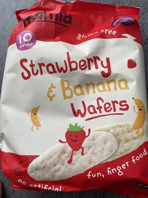 strawberry & banana wafers