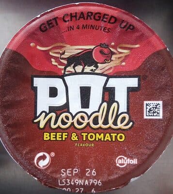 Pot Noodle Beef & Tomato flavour