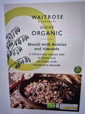 Organic Muesli With Raisins & Almonds