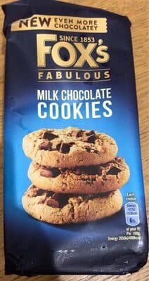 Choc Chunk Cookies Milk Chocolate