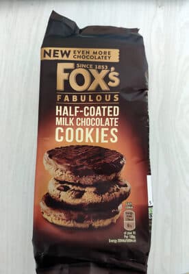 Half-Coated Milk Chocolate Cookies