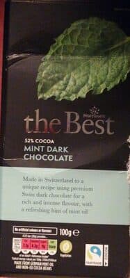 the Best 52 cocoa mint dark chocolate