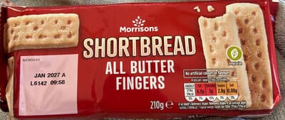 Mor Shortbread Fingers 210g