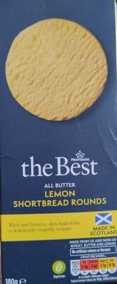 All Butter Lemon Shortbread Rounds