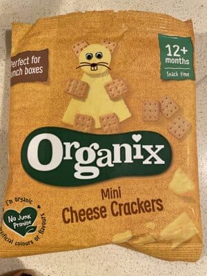 organix mini cheese crackers