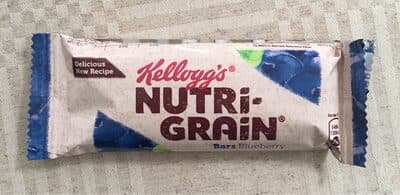 Nutri grain bar, blueberry flavour