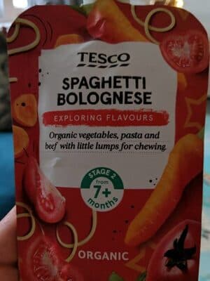 Tesco spaghetti Bolognese