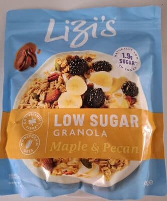 Lizis low sugar granola maple and pecan