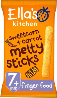 Organic Sweetcorn + Carrot Melty Sticks 7 Months