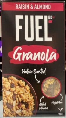 Raisin and almond granola