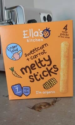 melty sticks sweet corn and carrot