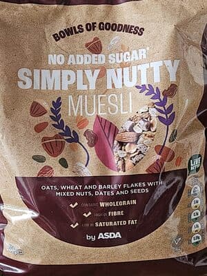 No Added Sugar Simply Nutty Muesli