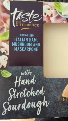 Prosciutto Cotto Ham, Mushroom & Mascarpone Wood-Fired Pizza