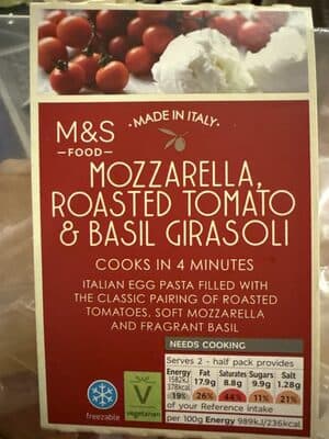 Mozzarella, Roasted Tomato & Basil Girasoli