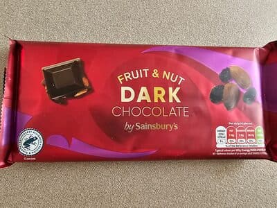 Fruit and nut dark chocolate