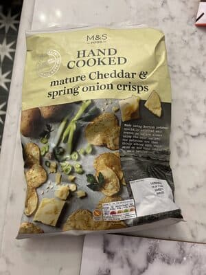 Mature Cheddar & Red Onion Hand Cooked Crisps