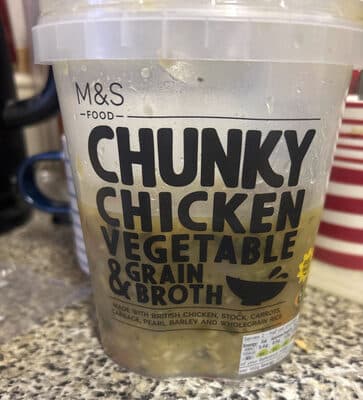 Chunky Chicken Vegetable & Grain Broth