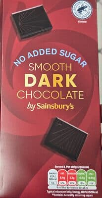 No Added Sugar Smooth Dark Chocolate