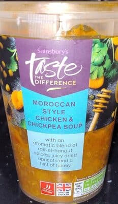 Moroccan Style Chicken & Chickpea Soup