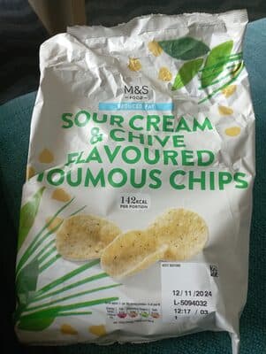 Sour Cream & Chive Flavoured Houmous Chips