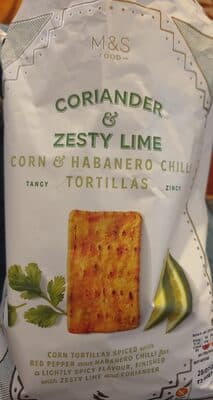 Coriander & Zesty Lime Corn & Habanero Chilli Tortillas