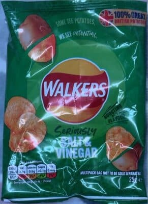 Salt and Vinegar Flavour Potato Crisps