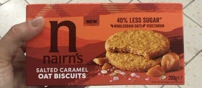 Salted caramel oat biscuits