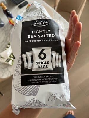 Lightly salted hand cooked potato crisps multipack