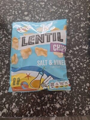 Lentil Chips Salt & Vinegar Flavour