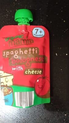 Spaghetti bolognese with cheese