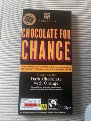 Chocolate For Change Dark Chocolate With Orange