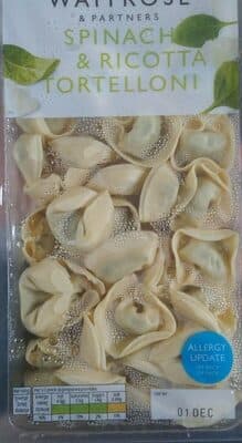 Free range egg pasta ricotta cheese and spinach filling