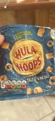 Salt & Vinegar Flavour Potato Rings (Hula Hoops)