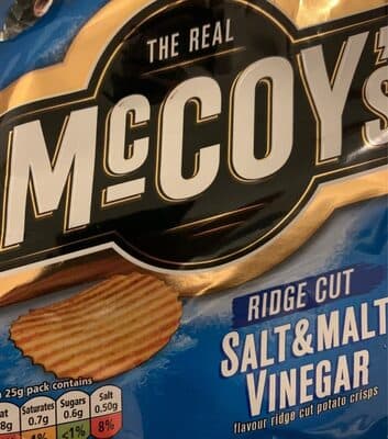 Salt & Malt Vinegar Flavour Potato Crisps