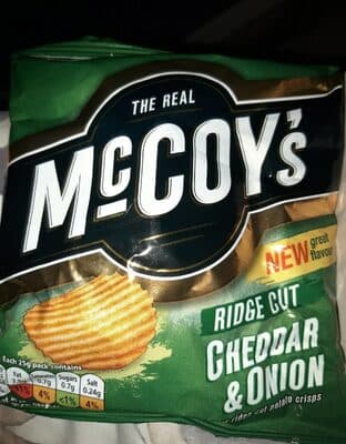 Cheddar & Onion Flavour Potato Crisps