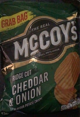 Cheddar & Onion Flavour Potato Crisps