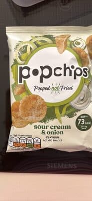 sour cream & onion flavour potato snacks