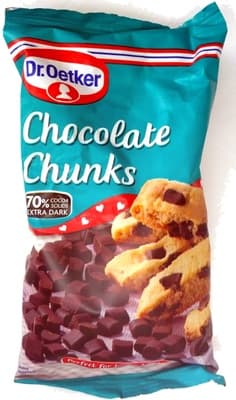 Dr Oetker Chocolate chunks extra dark