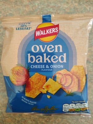 oven baked cheese & onion flavour potato snack
