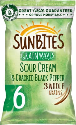 Sour Cream & Cracked Black Pepper Flavour Wholegrain Snack