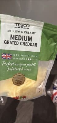 Tesco Medium Grated Cheddar